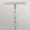 Lampa wisząca / Półplafon Stinson - 4 źródła światła - Czarny / Polerowany nikiel Quintiesse QN-STINSON-4P-L-BK