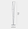 Lampa podłogowa LED Fontana Arte F553130240CRWL Vertigo