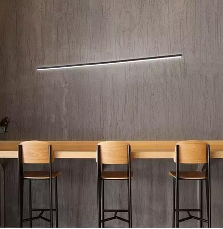 Lampa wisząca Linea No.1 180cm czarna 3k