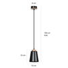 Lampa wisząca BOLERO 1 BLACK Emibig 442/1 czarny