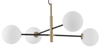 Lampa wisząca Luces Exclusivas PLATO LE41769 czarny/złoty