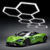 Lampa LED Hexagon Blaupunkt 216W geometryczny panel sufitowy led 4000K CRI90 w kształcie plasta miodu