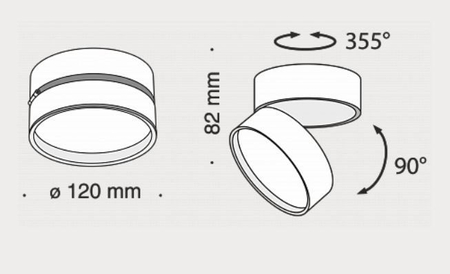 Lampa sufitowa Maytoni C024CL-L18W Onda - Biała