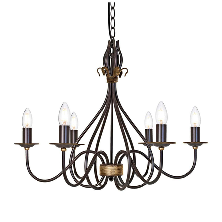 Żyrandol Elstead Lighting Windermere brąz WM6