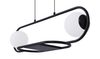 Lampa wisząca FINESTRA Kaja K-4961 biały/czarny