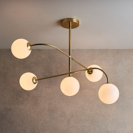 Lampa sufitowa Endon Lighting Otto 75939 mosiądz