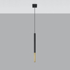 Sollux Lighting Lampa wisząca MOZAICA 1 czarny/złoto SL.0891