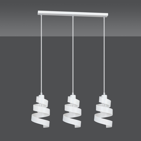 Lampa wisząca SAGA 3 WHITE Emibig 351/3 biały