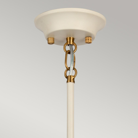 Lampa wisząca Elstead Lighting Cosmos beżowy/złoty DL-COSMOS9