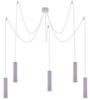 Lampa wisząca LOCUS L PENDANT 5 WHITE Azzardo AZ3406 biały