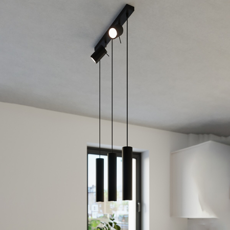 Sollux Lighting Lampa wisząca SAVAR 1 czarna SL.1132