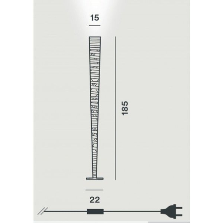 Lampa podłogowa Foscarini 182043-20 Tress Stilo
