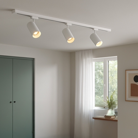 Milagro Track Spot Pipe Biały 1xGU10 3-obwodowy ML2061 BIAŁY