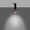 Sollux Lighting Plafon LOOPEZ czarny/złoty SL.0951