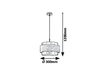 Lampa wisząca Rabalux Basil 5383 chrom satyna