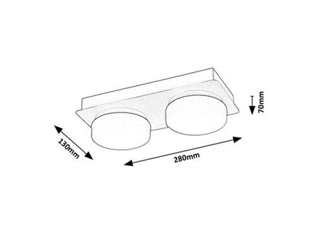 Lampa łazienkowa Rabalux Attichus 75002 czarny matowy