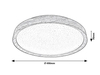 Lampa sufitowa Rabalux Sherwood 3500 buk