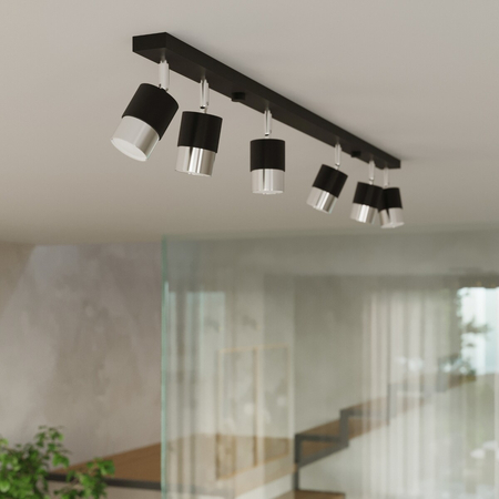 Sollux Lighting Plafon NERO 2 czarny/złoty SL.1070