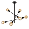 Lampa sufitowa Lucide LESTER 21119/06/30 czarny/srebrny
