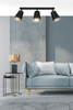 Lampa wisząca PRISM 3 BLACK / GOLD Emibig 406/3 czarny/złoty