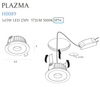 Oprawa wpuszczana Maxlight H0089 biały