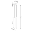 Sollux Lighting Lampa wisząca PASTELO 3P beżowa SL.1515