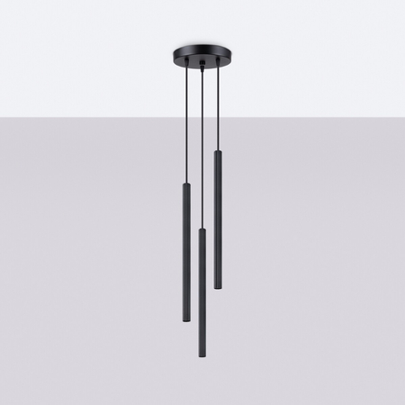 Sollux Lighting Lampa wisząca ARCHE 3P czarna SL.1341