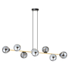 Lampa wisząca GRAVITY 8 Emibig 1237/8 czarny/złoty