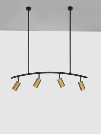 Lampa wisząca Luces Exclusivas CAYES czarny/złoty LE42618