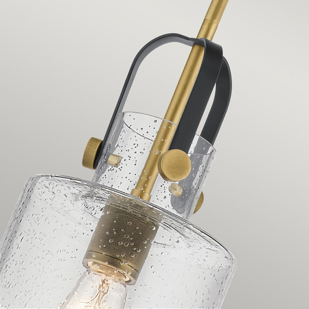 Lampa wisząca Kitner - 1 źródło światła - Naturalny mosiądz Quintiesse QN-KITNER-P-NBR