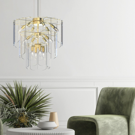 Lampa wisząca Zuma Line MD3523-14L-EGN NIRA LAMPA WISZĄCA ZŁOTA/GOLD
