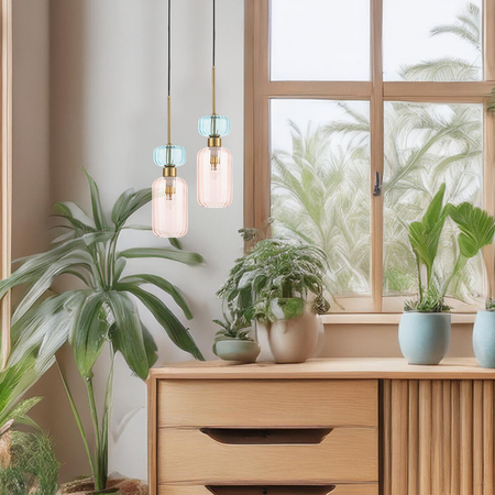 Milagro Lampa wisząca MOLLY PINK 1xE14 ML1822 RÓŻOWY