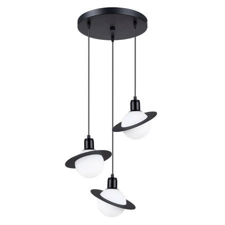 Sollux Lighting Lampa wisząca HYPERION 3P czarny SL.1359