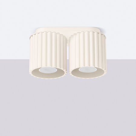 Sollux Lighting Plafon AURA 2 beżowy GU10 SL.1790