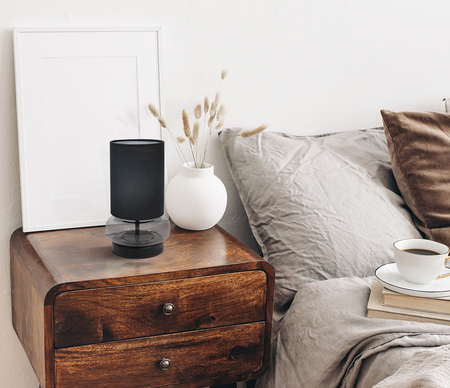 Lampa stołowa Italux TB-43648-BL-SG Czarny, grafitowy