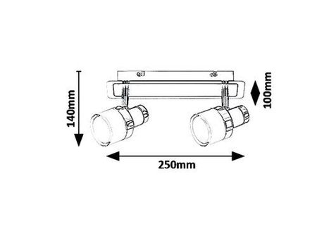 Lampa łazienkowa Rabalux Harold 5022 czarny