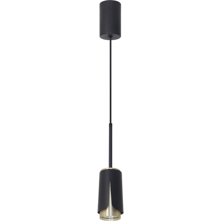 Milagro FLOWER BLACK GOLD LAMPA WISZĄCA 1xGU10 ML0267 CZARNY + ZŁOTY