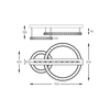 Lampa sufitowa Zuma Line MX3713-2-3GT GIRONA LAMPA SUFITOWA ZŁOTA/GOLD