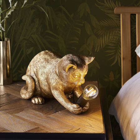 Lampa stołowa Endon Lighting Kitten 107389 złoty