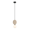 Lampa wisząca Italux PND-59779-1M-BG Czarny, Beżowy