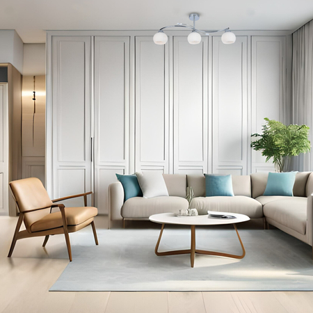 Milagro Lampa sufitowa Connor 3xE27 Biały MLP0877 CHROM + BIAŁY