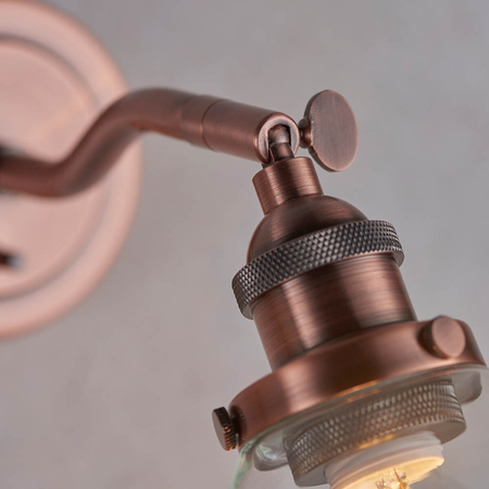 Kinkiet Endon Lighting Hansen 76334 miedziany
