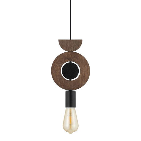 Lampa wisząca Nowodvorski DROPS WOOD D 11176 Ciemne drewno Czarny