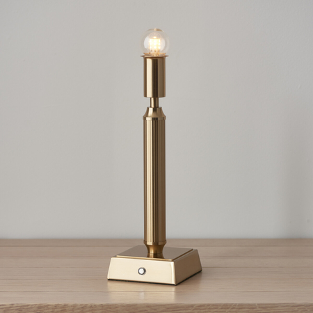 Lampa stołowa Endon Lighting Trobridge Rechargeable 110457 mosiądz