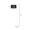 Lampa podłogowa TRAPO LP1 WH BLACK Emibig 571/1 biały/czarny