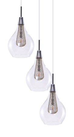 Lampa wisząca ELEKTRA 3 Azzardo AZ1688 miedziany