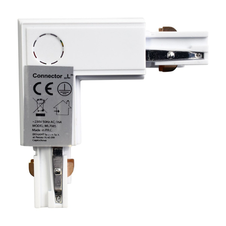 Eko-Light Łącznik Lampy Track Light Biały 3-obwodowy Typ: LD ML7085 BIAŁY