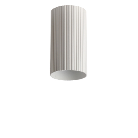 Klosz/Abażur Azzardo LUCAS RIBBED TUBE 9 WH AZ6127 WHITE