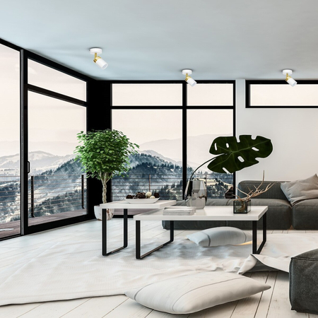 Milagro Kinkiet Joker 1xGU10 Biały/Złoty MLP6128 Biel / Złoto