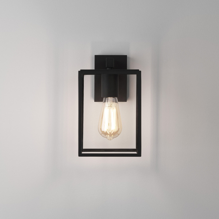 Kinkiet zewnętrzny Astro Box Lantern 270 1354003 Czarny z Teksturą